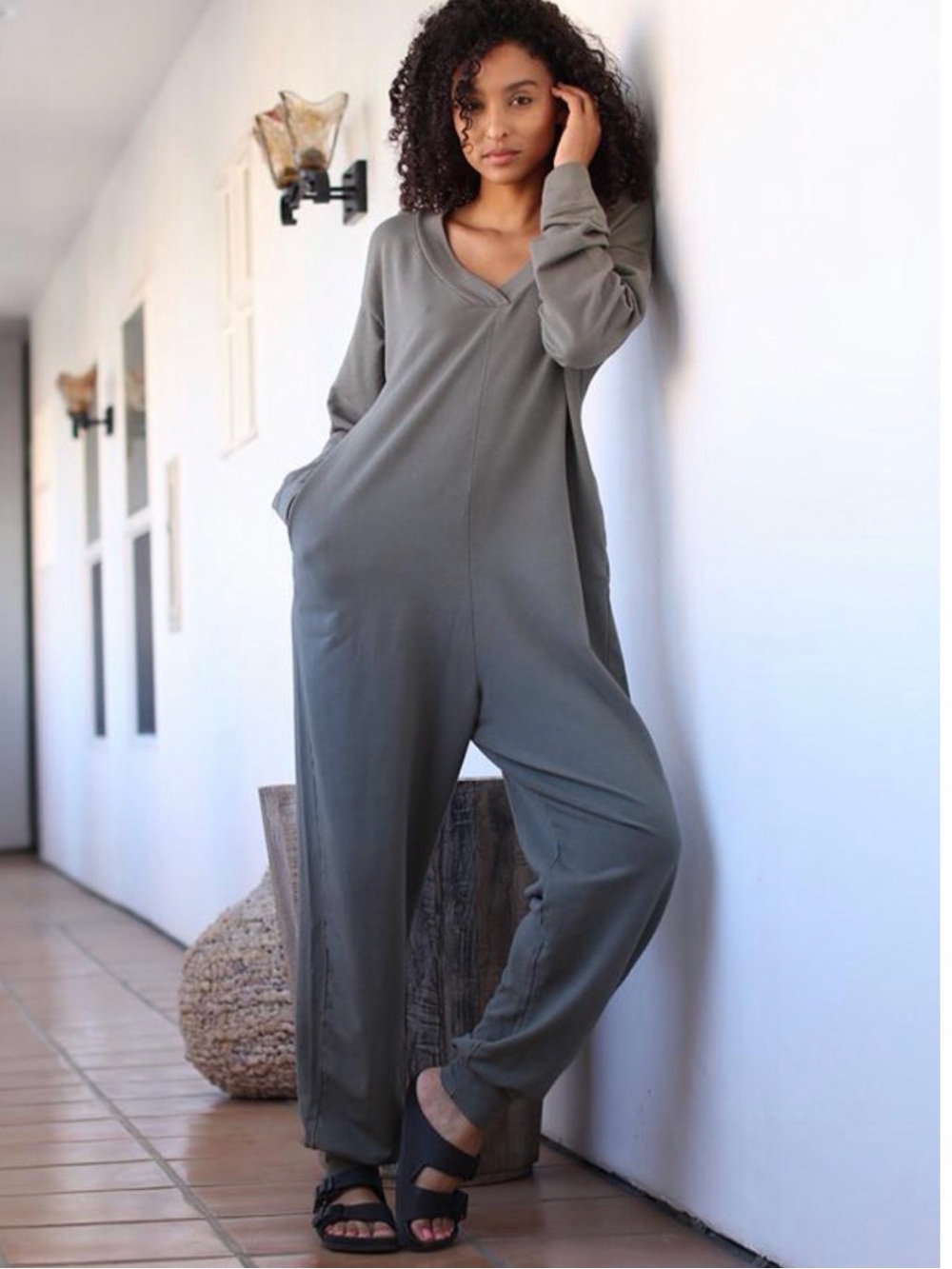 Pj‎ Harlow Urban MuuMuu One Piece Long Sleeve Lounge Romper Size 1 (2-14)